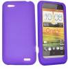 Silicone Case for HTC One V Purple (OEM)